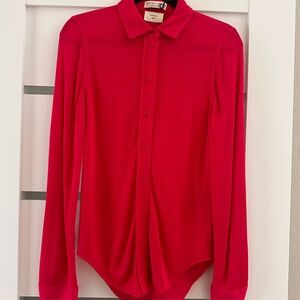 Bottega Veneta Hot Pink Jersey Shirt – Pre-Fall 2019 – Size IT 44 (US M/L)